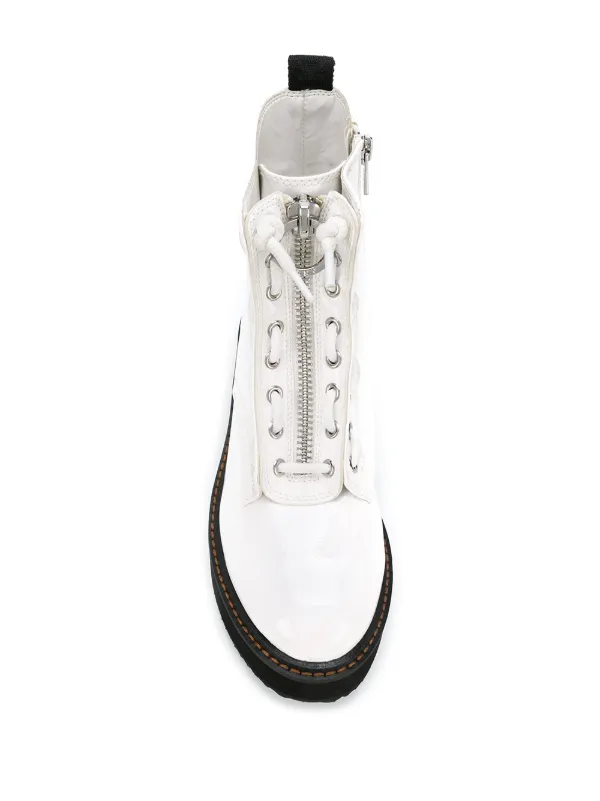 dkny white boots