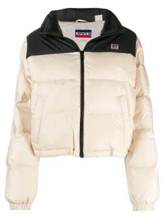 levi's cropped puffer jacket