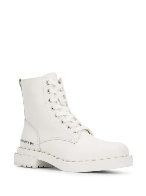 calvin klein jeans lug mid lace up boot