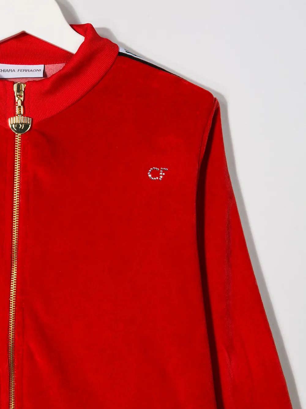Chiara Ferragni Kids Verfraaide bomberjack Rood