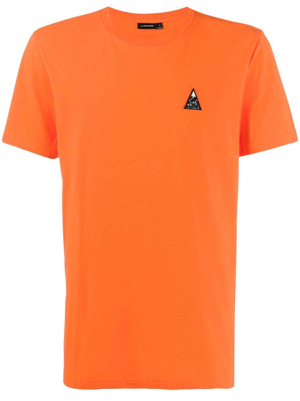 J. Lindeberg Bridge Embroidered Logo T-shirt In Orange