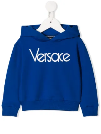versace hoodie blue