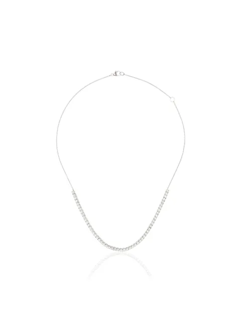 Dana Rebecca Designs 14kt white gold and diamond half chain necklace