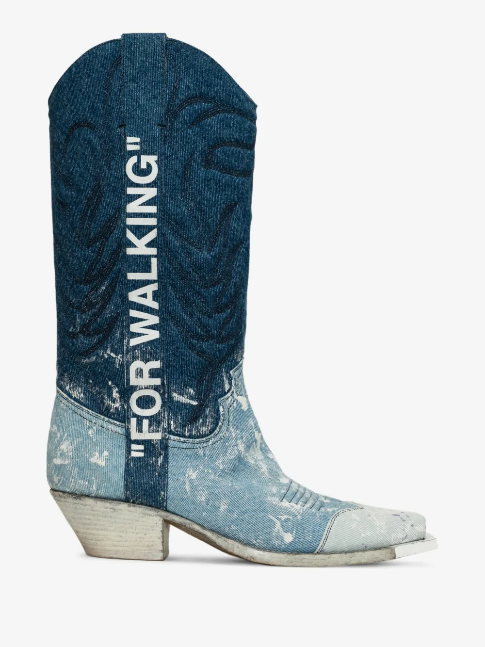 OFF-WHITE 'FOR WALKING' COWBOYSTIEFEL,OWIA124R20773084710114478761