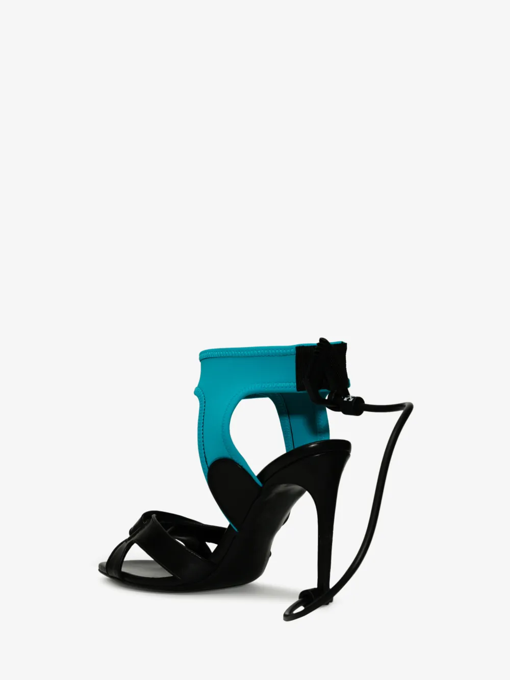 OFF-WHITE OFF-WHITE BLACK SURF 100 LEATHER SANDALS,OWIA198R20H16068390014478773