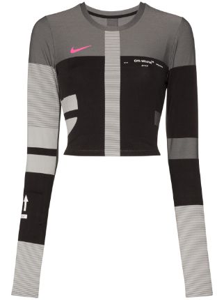 black nike easy run top