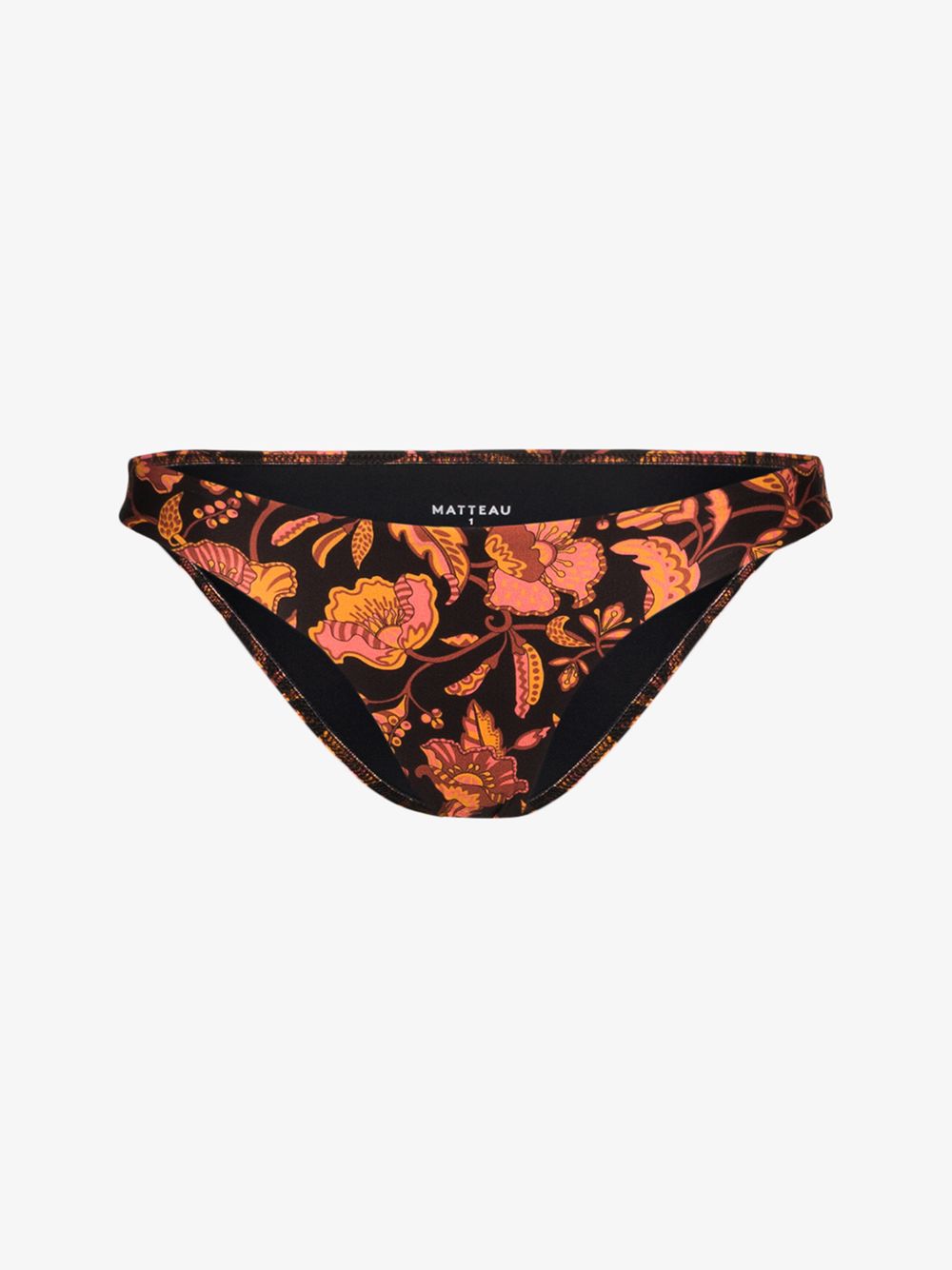 MATTEAU HIBISCUS PRINT HIGH-RISE BIKINI BOTTOMS,CLASB14478889