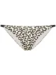 Image 1 of Solid & Striped Morgan triangle leopard print bikini bottoms
