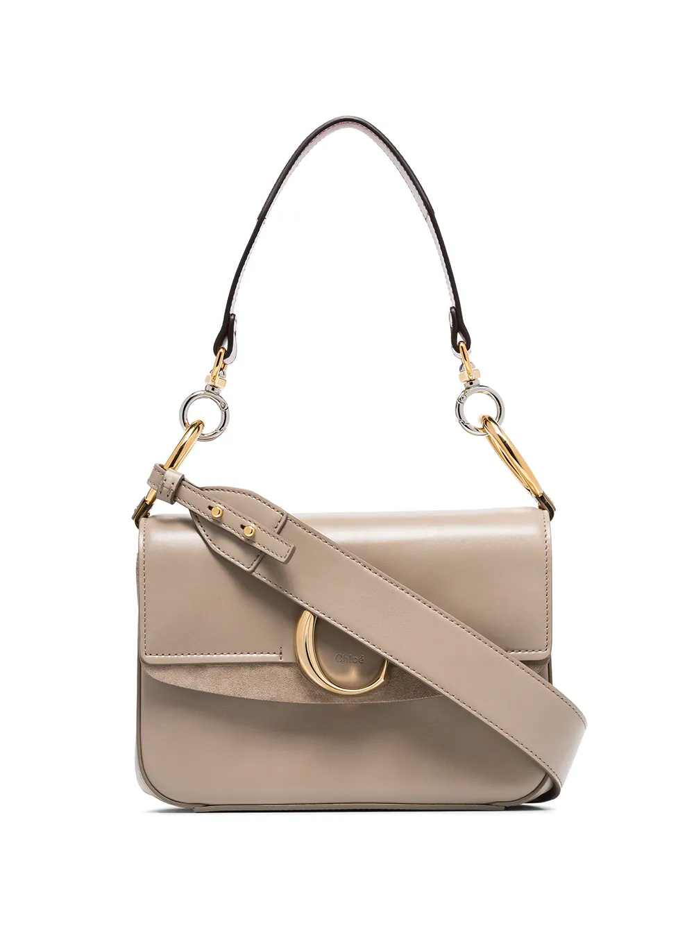 Chloé Shoulder C ring small leather shoulder bag