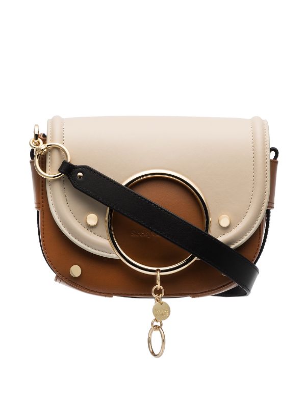 dollar fornuft Tåre See By Chloé Lille Beige crossbody-taske i Læder Med Ringdetalje - Farfetch