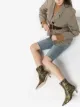 Image 2 of Wandler Bente 55mm python-effect leather ankle boots