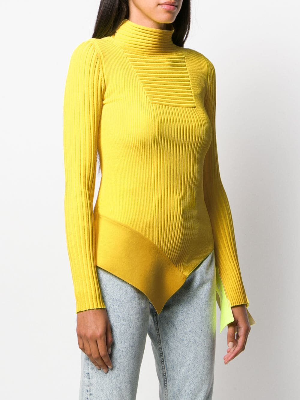 Off-White Asymmetric Knitted Top - Farfetch