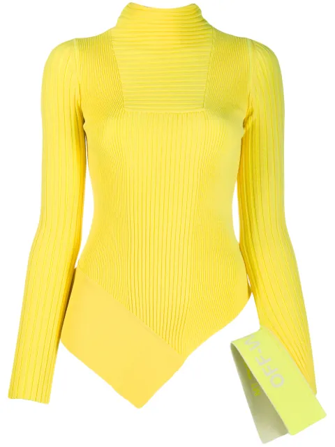 Off-White asymmetric knitted top