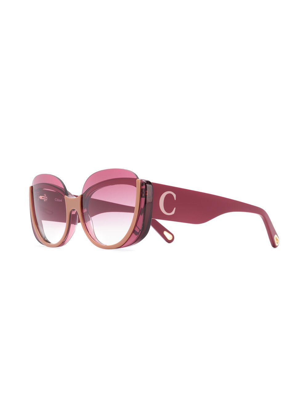 фото Chloé eyewear солнцезащитные очки в круглой оправе