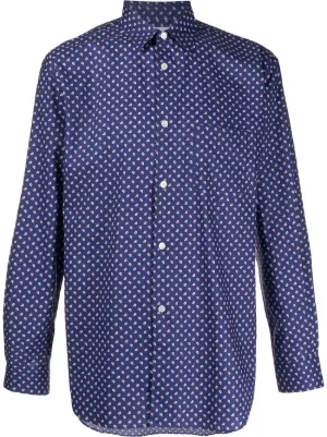 The Check Suit for Men Farfetch Glen Skjorte Regular Fit Ultramarine | Jean Paul
