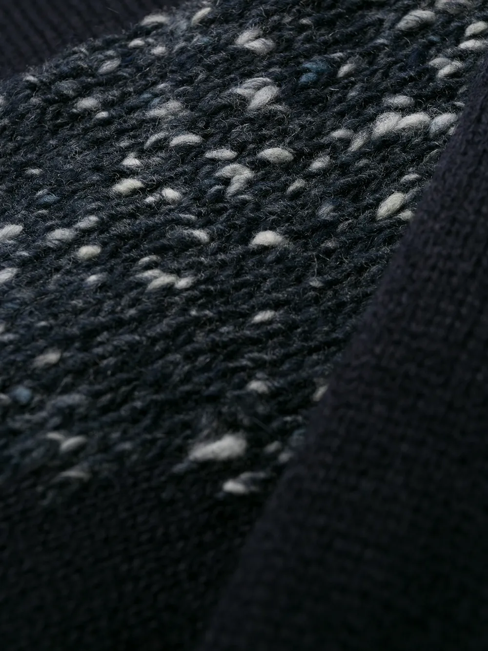 contrast knit jumper