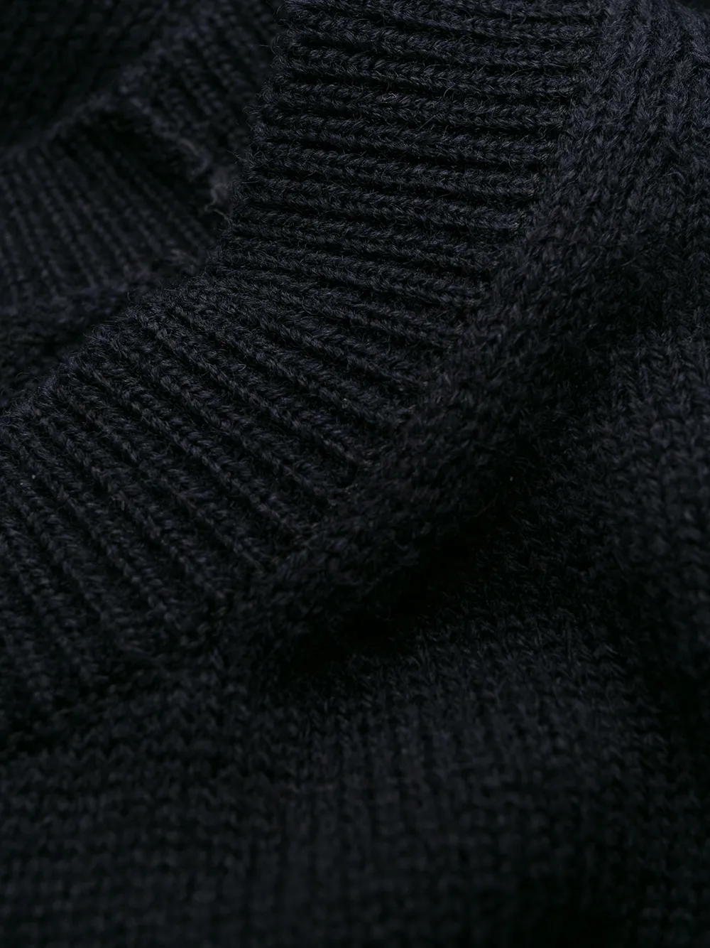 contrast knit jumper