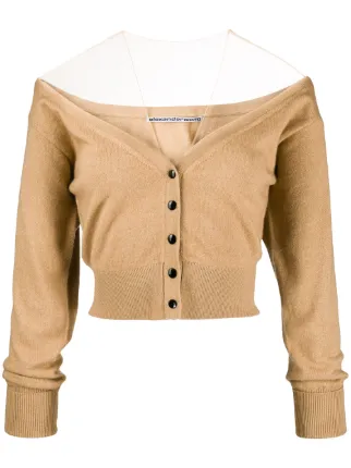 alexander wang off shoulder sweater
