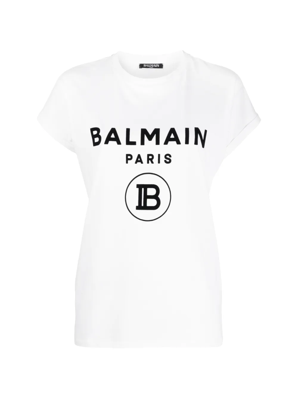 BALMAIN LOGO PRINT T-SHIRT,SF21363I24014479806