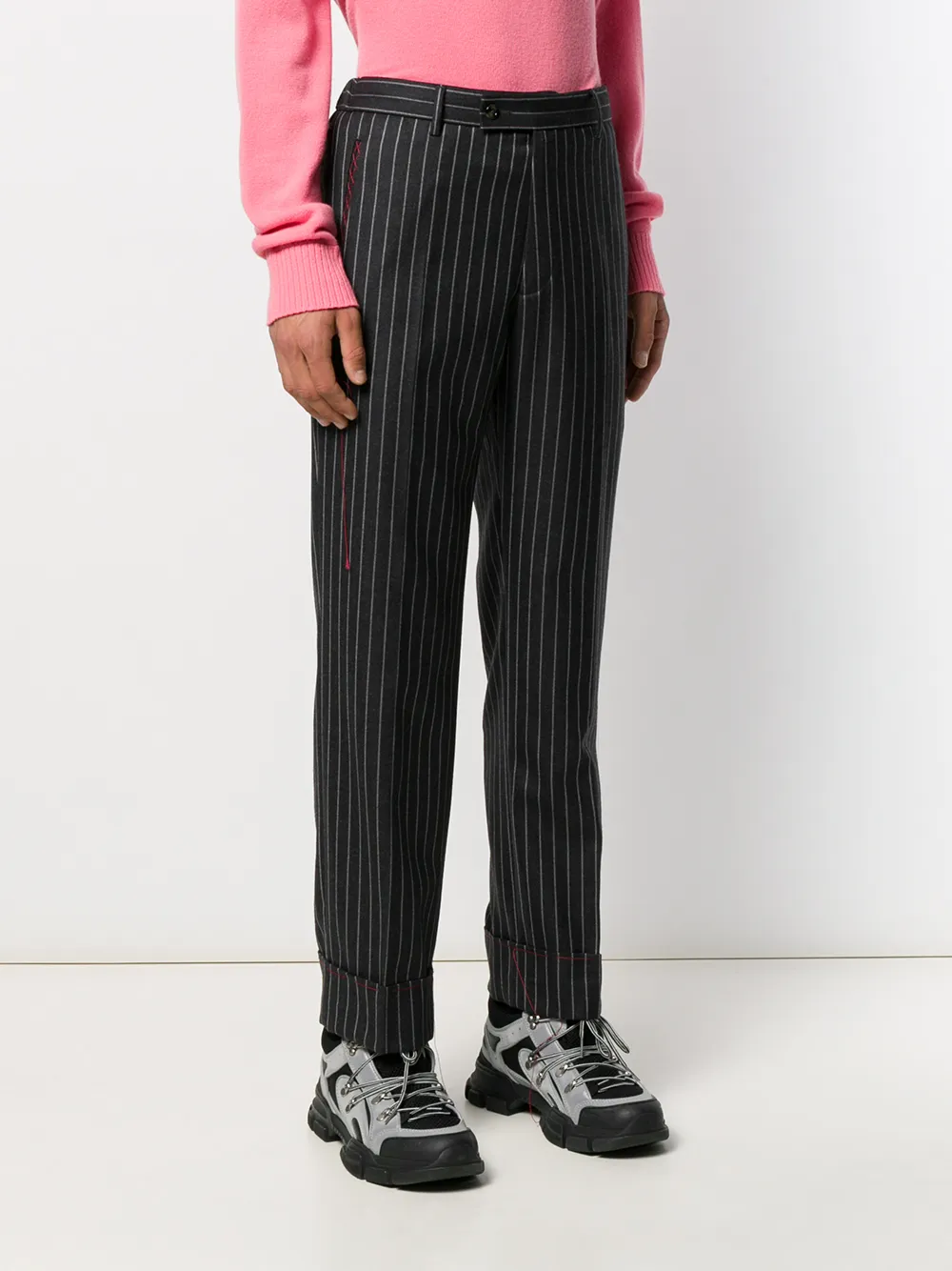 Gucci Pinstripe Tailored Trousers Farfetch