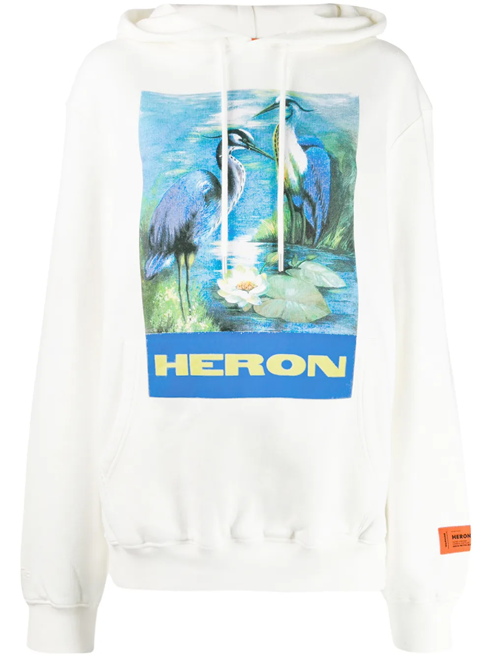 Heron Preston Kapuzenpullover mit Logo-Print - Weiß