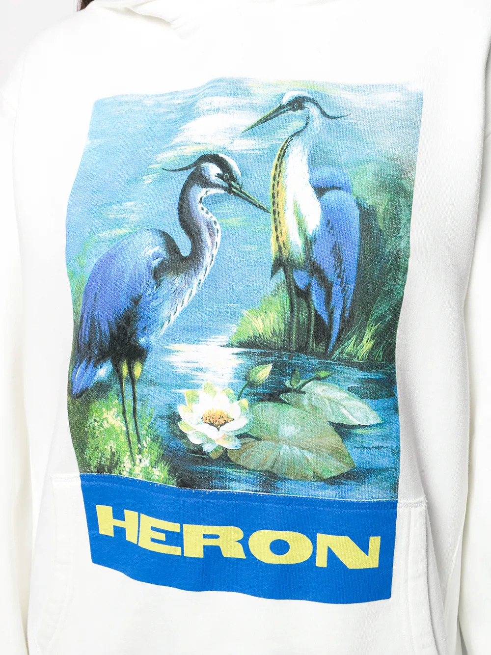 Heron Preston Hoodie met logoprint Wit