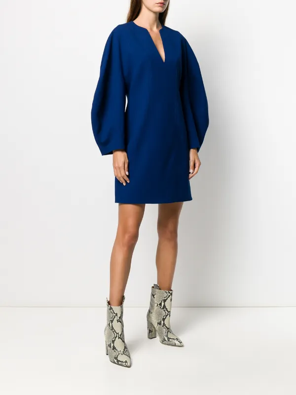 balloon sleeve shift dress