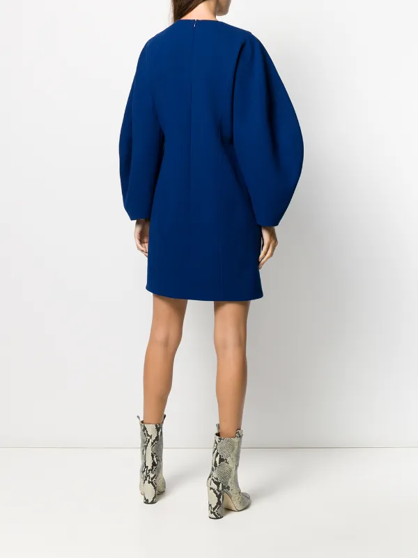 balloon sleeve shift dress