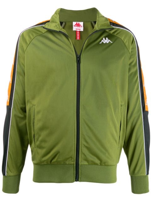Green Kappa Logo Stripe Jacket | Farfetch.com