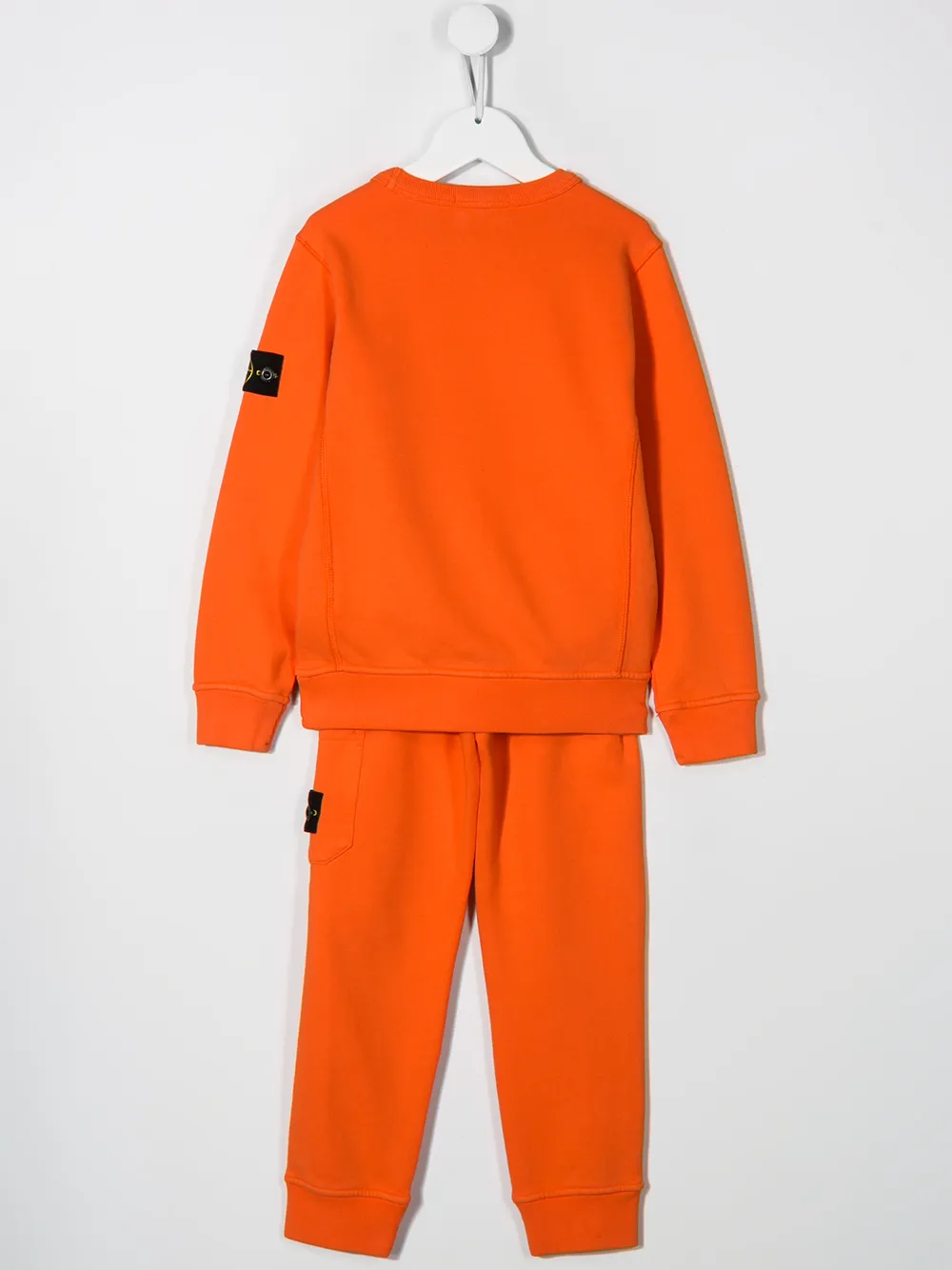 orange stone island tracksuit