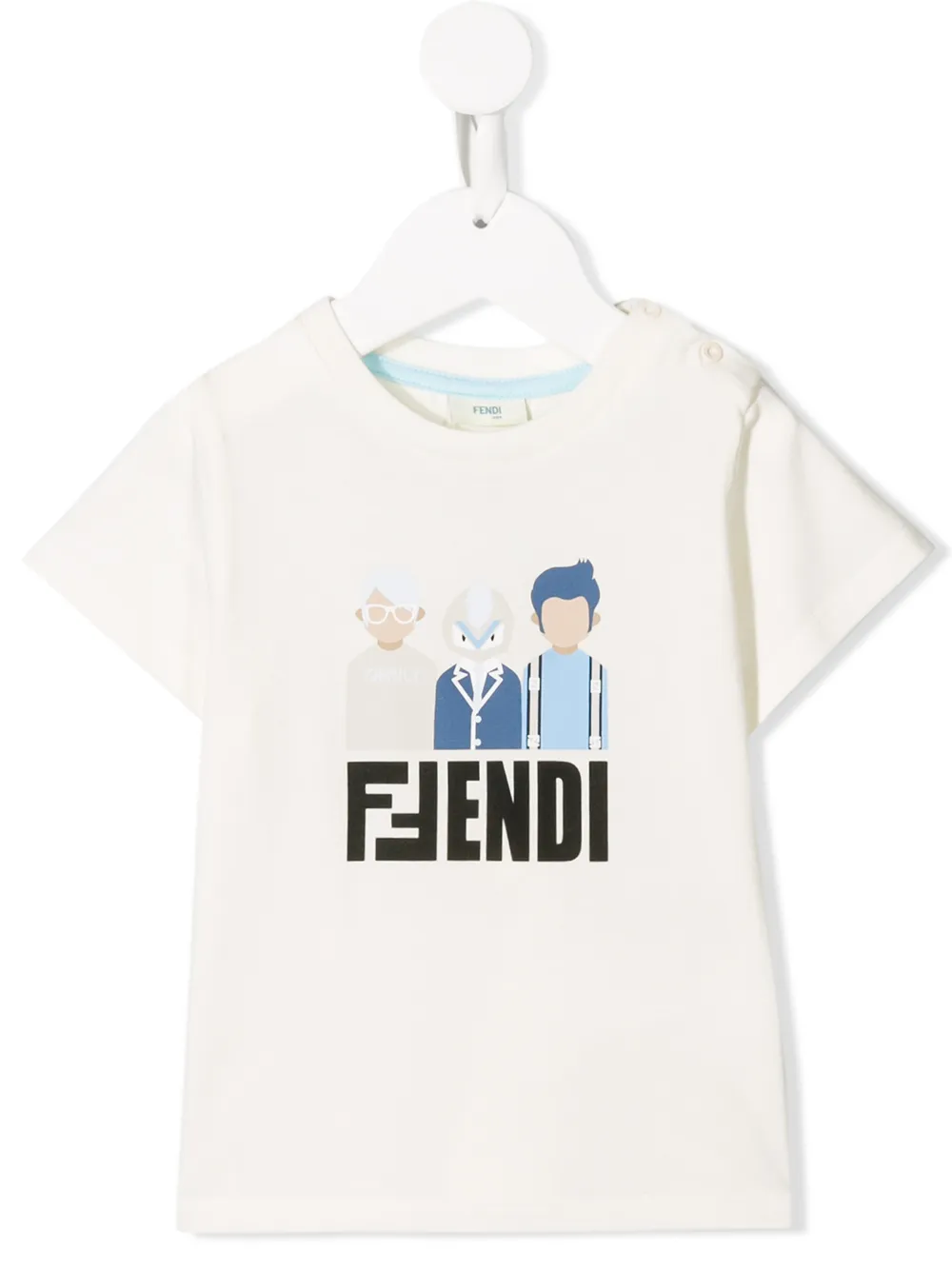 Fendi Kids футболка с графичным принтом Fendi Kids футболка с графичным принтом