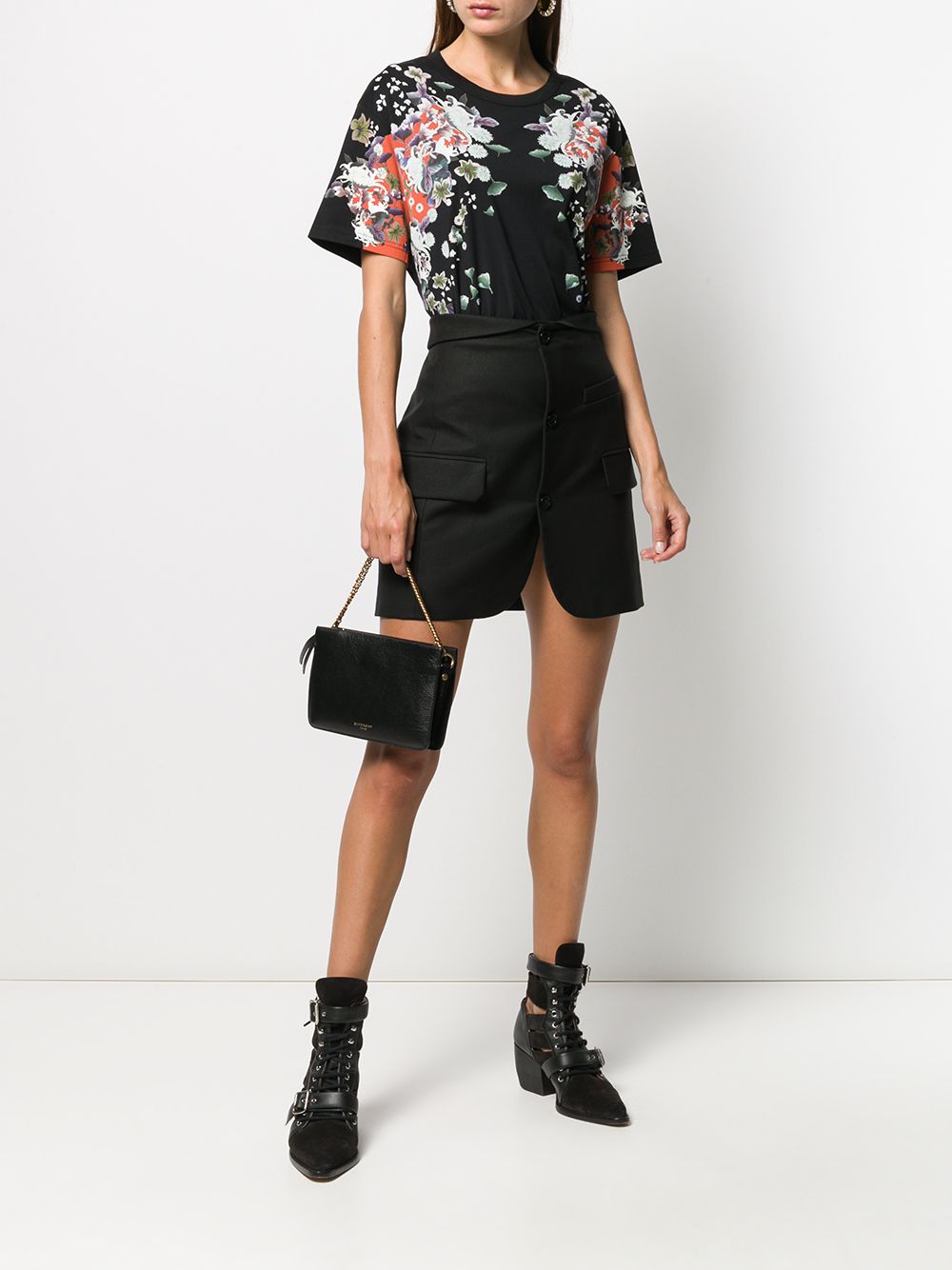 фото Givenchy футболка с цветочным принтом