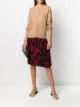 الصورة 2 من Tory Burch تنورة بطبعة بيزلي وكسرات