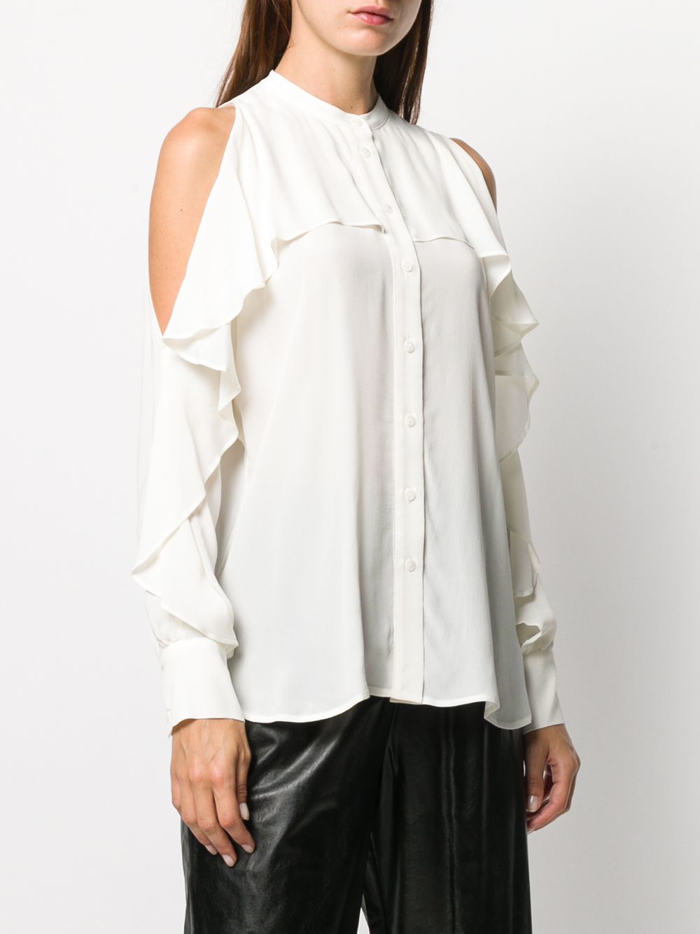 фото Twin-Set блузка с оборками и открытыми плечами