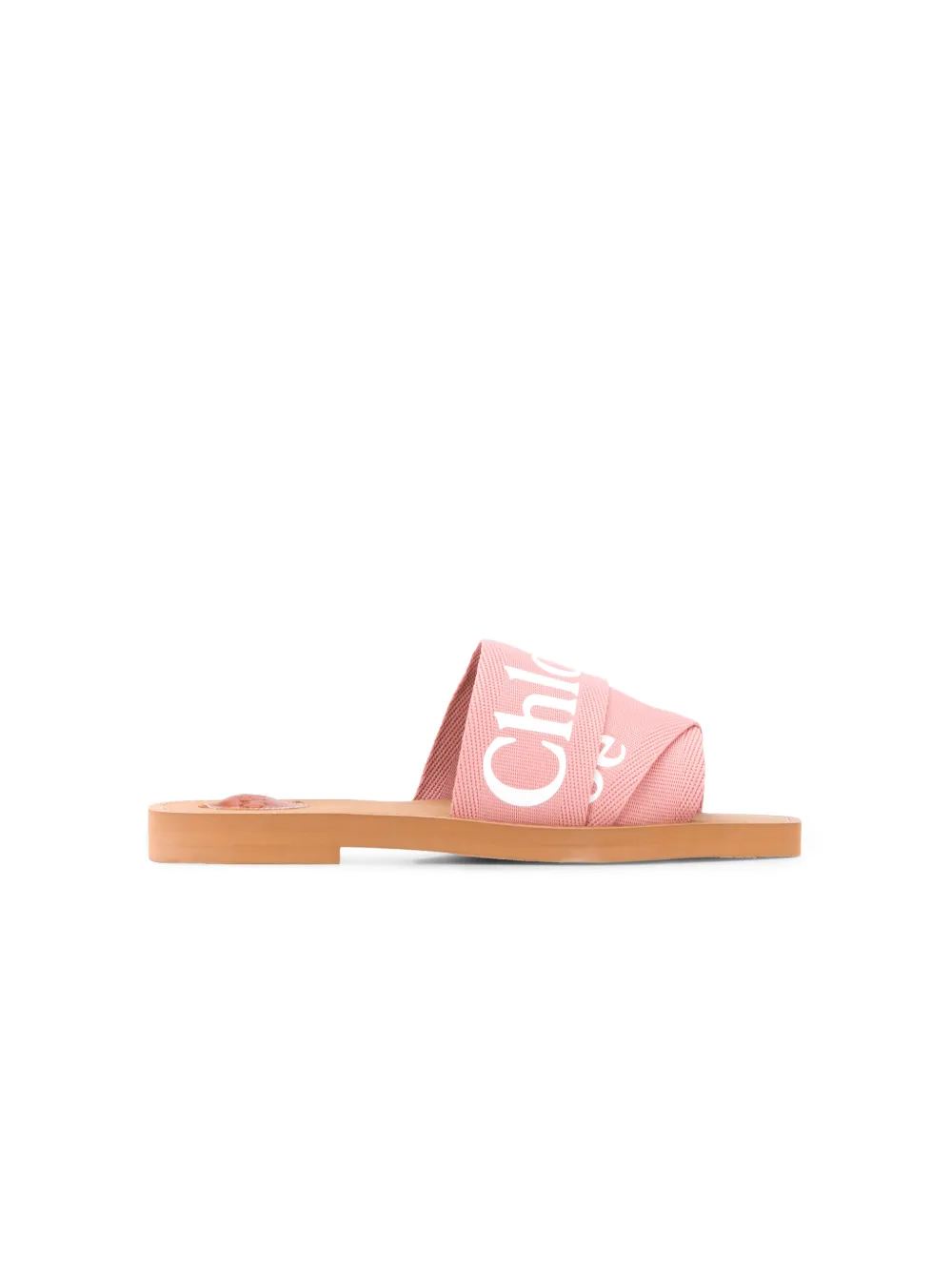 CHLOÉ WOODY LOGO STRAP SANDALS,CHC19U1880814482956