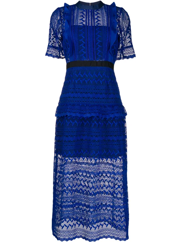 geometric midi dress