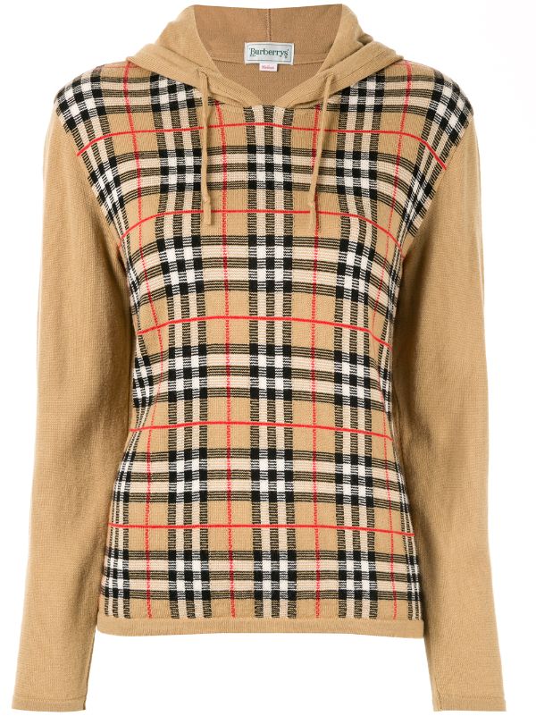 burberry plaid hoodie