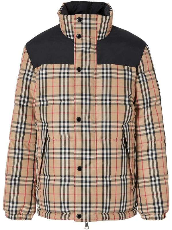 Burberry Vintage Check Puffer Jacket 