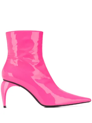 vinyl boots ankle