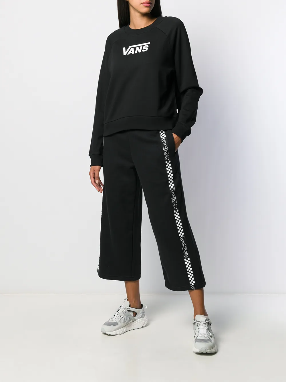 Vans Sweater met logoprint Zwart