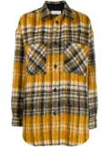 Faith Connexion check oversized shirt - Black