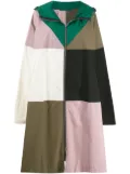 colville hooded patchwork coat - Neutrals