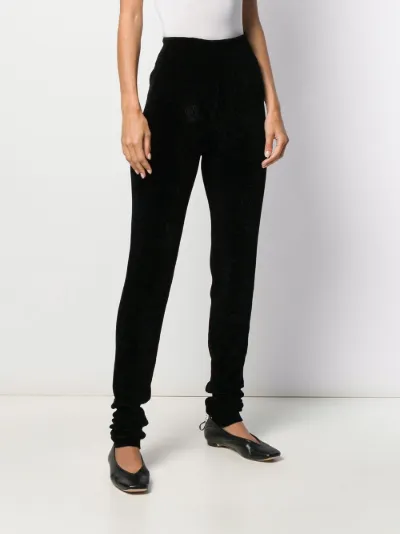 Jil Sander chenille knitted leggings 