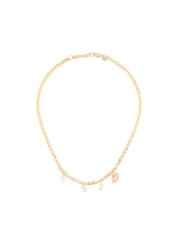 Shop Maria Black Crew necklace with 