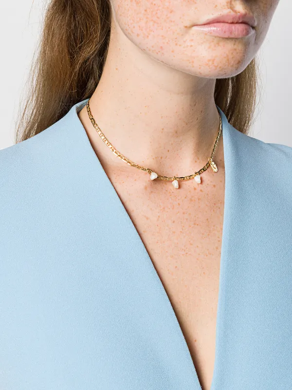 Shop Maria Black Crew necklace with 