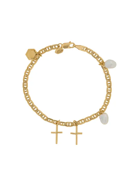 Maria Black Cross Charm bracelet