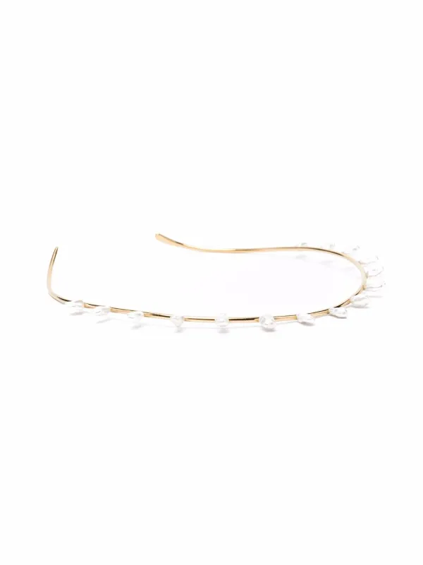 Maria Black Womens Gold Hp Sterling Silver April Snow Cuff 1