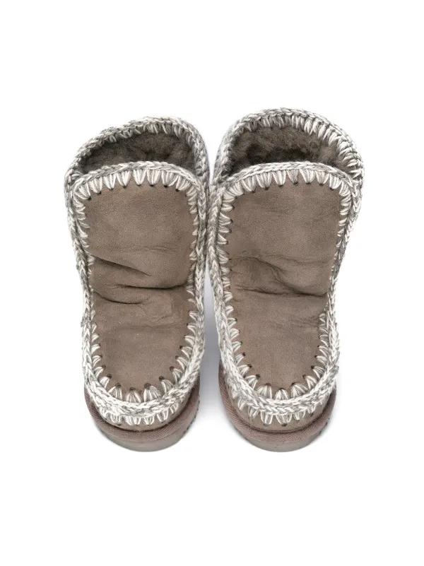 Mou Kids Eskimo Ankle Boots Grey FARFETCH IE