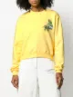Off-White Cropped-Sweatshirt mit Print
