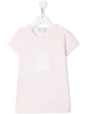 Lanvin Enfant sequin logo T-shirt - Pink